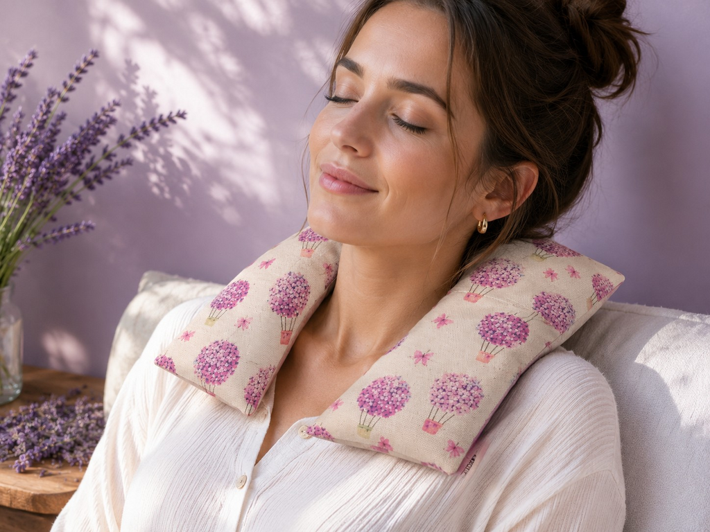 Coussin thermique à la lavande
